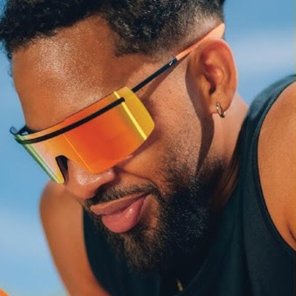 NIKE ECHO SHIELD M F 113 Shield Sunglasses - Milk/Gold Mirror main image 4